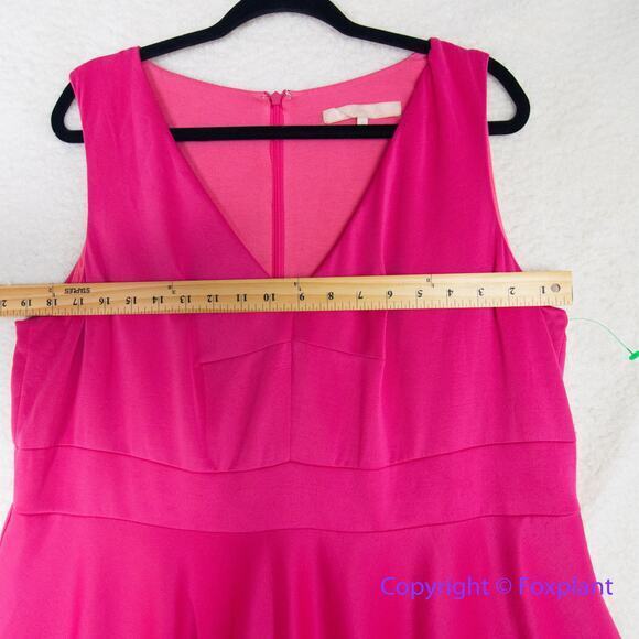 Hutch Barbiecore hot pink sleeveless fit and flare scuba dress, size‎ 1X - Picture 5 of 16